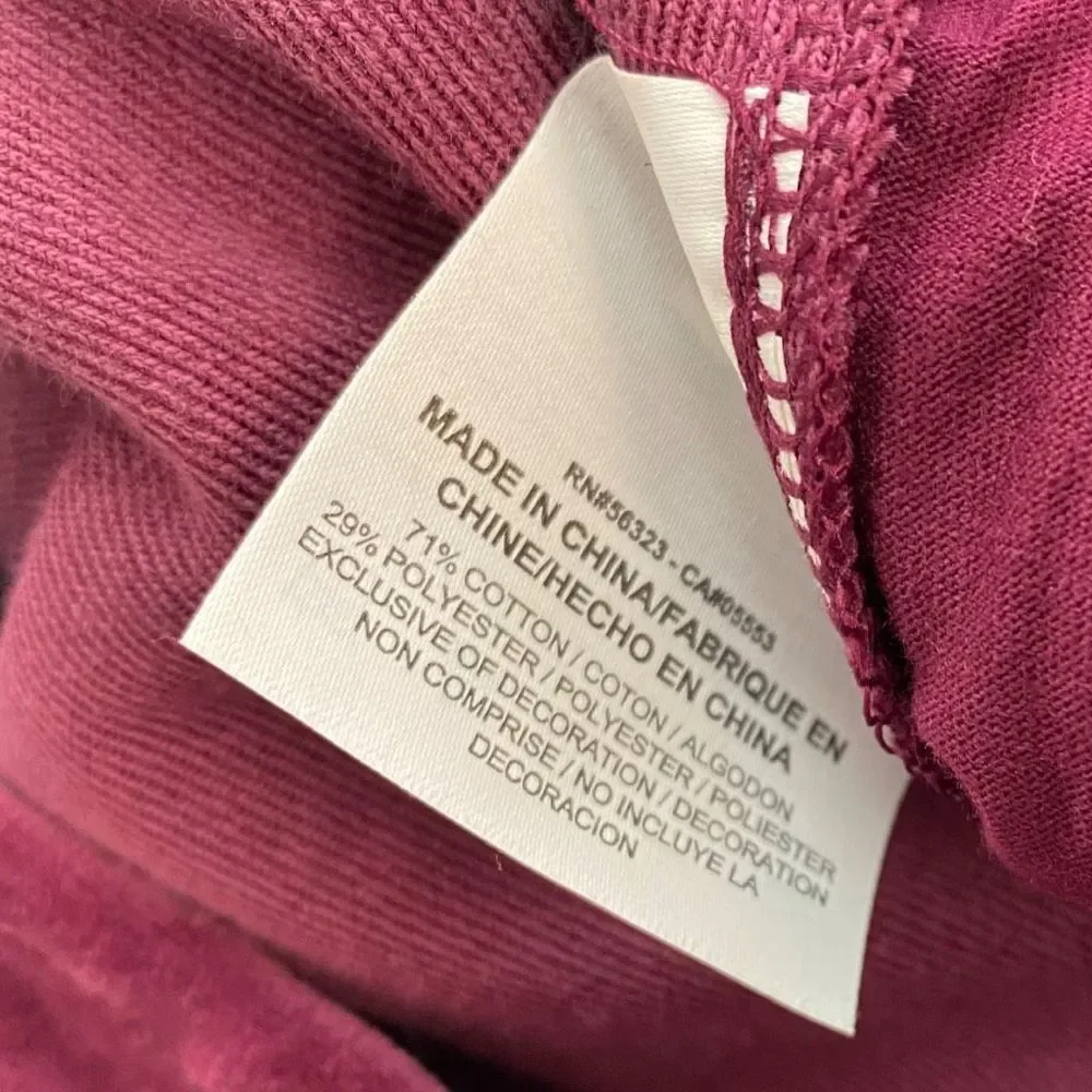 Nike Air Jordan Velour Velvet Jogger Pants Maroon AH2361-609 Mens size Large - Picture 7 of 8